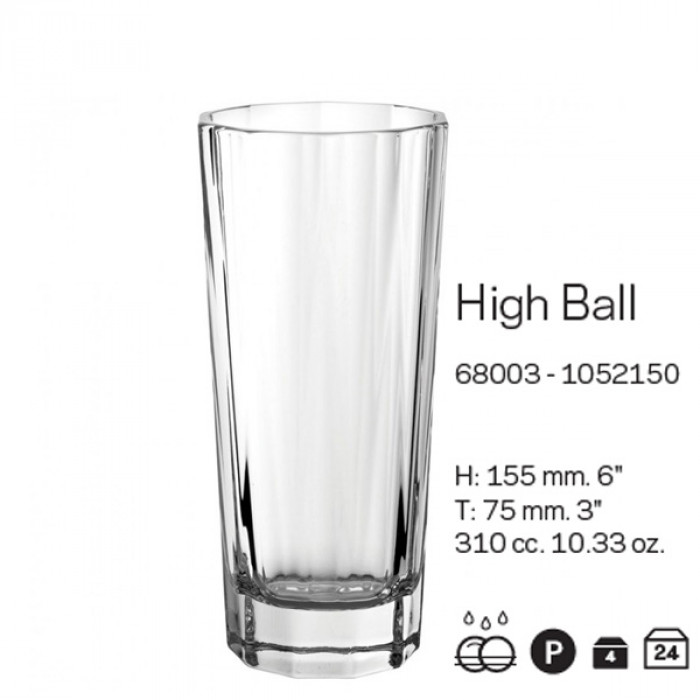 HEMINGWAY-CJ 4 COPOS LONG DRINK 310CC