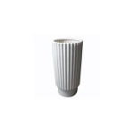 JARRA DE PORCELANA 38CM BRANCO MATE