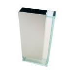 JARRA EM ALU/VIDRO 13*4*28CM