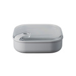 Caixa Quadrada Baixa Cinzenta 19.5x19.5x6.7 (1L) OMADA