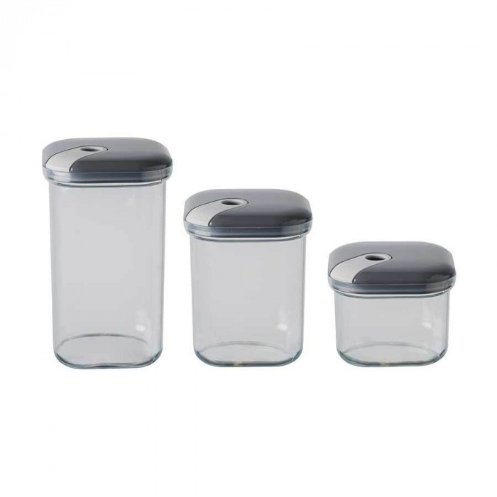 Set 3 Frascos Antracite (05 lt - 1 lt - 1,5 lt) OMADA