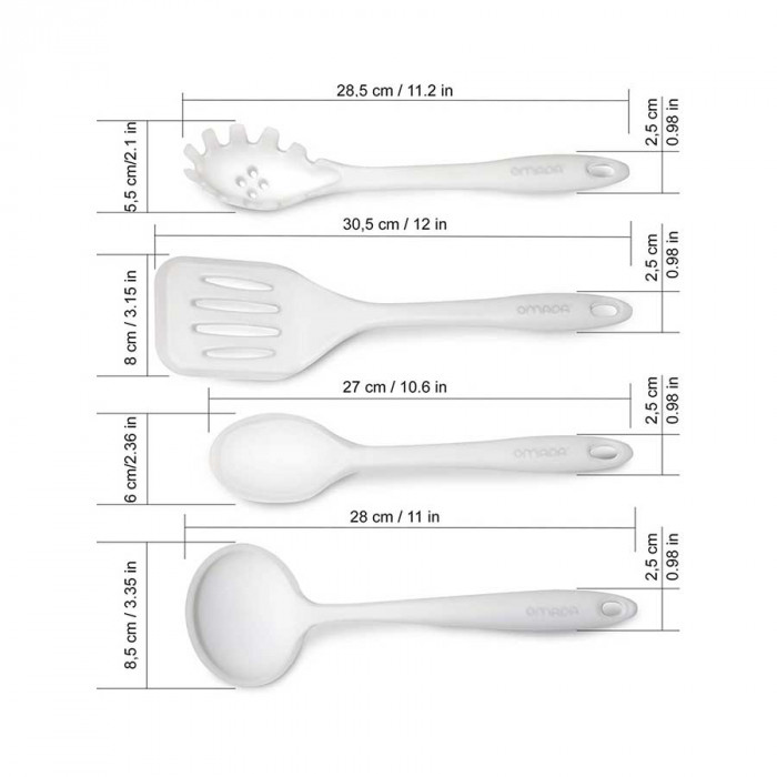Set 4 Utensilios Transp. OMADA