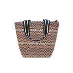 CARTEIRA LANCHEIRA ZIGZAG CREME  IRIS