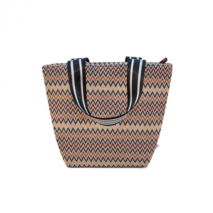 CARTEIRA LANCHEIRA ZIGZAG CREME  IRIS