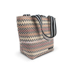 CARTEIRA LANCHEIRA ZIGZAG CREME  IRIS