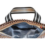 CARTEIRA LANCHEIRA ZIGZAG CREME  IRIS
