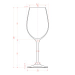 BOHEMIA COLIBRI-CJ. 6 CALICES 350 ML