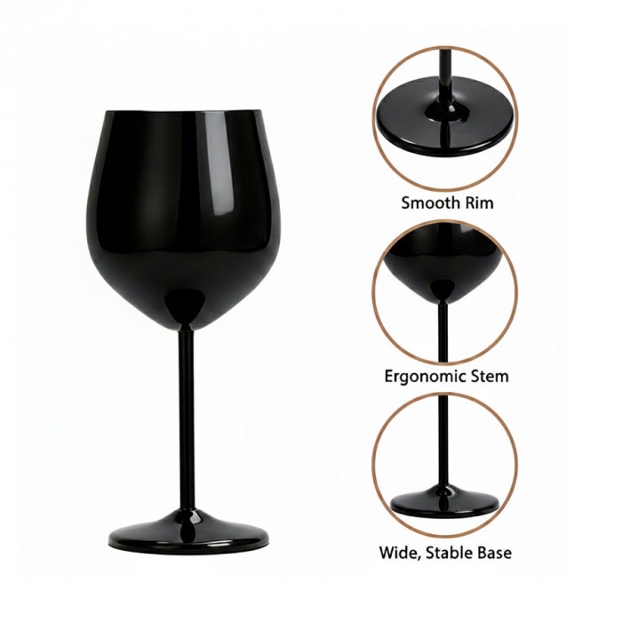 CALICE 500ML A�O INOX PRETO