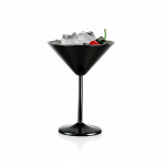 COPO MARTINI 200ML A�O INOX PRETO