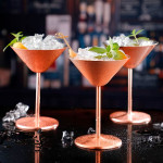 COPO MARTINI 200ML A�O INOX COBRE