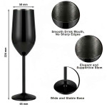 FLUTE 200ML A�O INOX PRETO