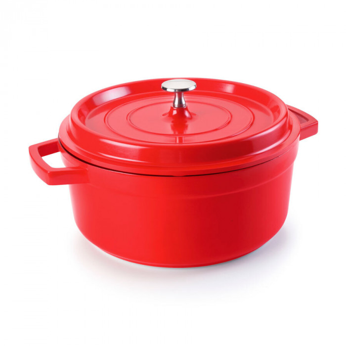 CA�AROLA REDONDA 16CM 1,3L VERMELHA