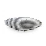 CENTRO MESA OVAL 45X25 INOX