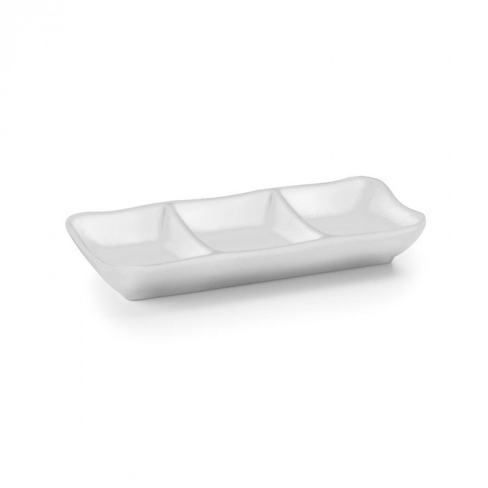 TA�A APERTIVOS 3 DIVIS�RIAS MELAMINA BRANCA 19X8X3CM