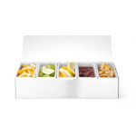 SUPORTE CONDIMENTOS 5 DIVIS. 375x140x(H)90 HDPE