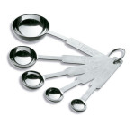 CJ. 5 COLHERES MEDIDORAS INOX