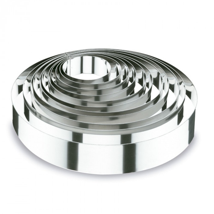MOLDE REDONDO 12X4CM INOX 18/10